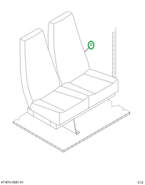2234875C92 Seat, Left Hand, Bus Body, Lev