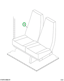 2234876C92 Seat, Right Hand, Bus Body, Le