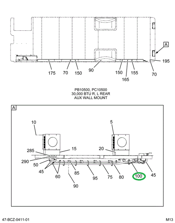 2235521C91 Harness R Auxiliary Heater, Re