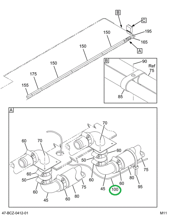 2235526C91 Harness R Auxiliary Heater, Re