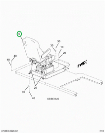 2235583C92 Seat Driver Natl Sca 42 Pvl Bl
