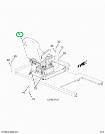 2235656C92 Seat Driver 42oz Vnl Gy W/ci,f