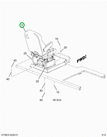 2235784C92 Seat Driver Nat Air 42 Vnl Gn
