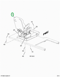 2235785C92 Seat Driver Nat Air 42 Vnl Bl