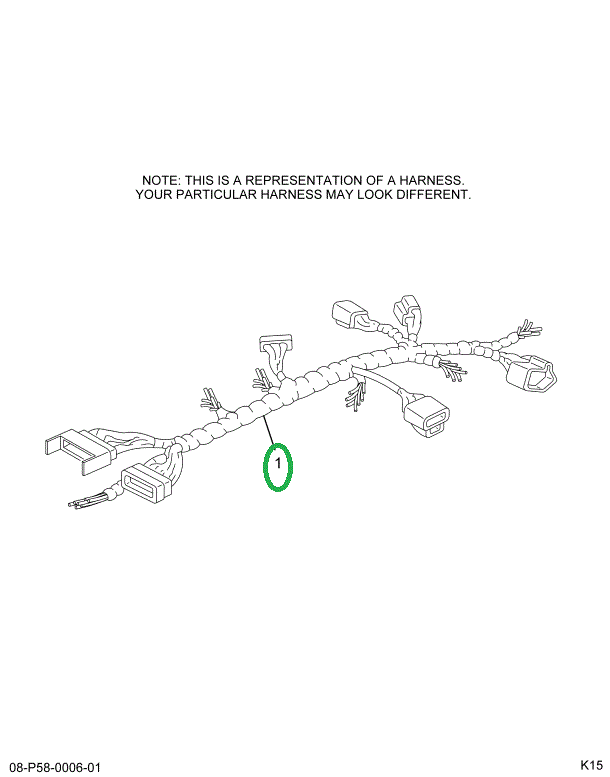 2236659C92 Harness Roof Hatch W/alarm
