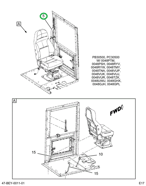 2236951C1 BELT  OR DRVR 3 PT ADJ RETRACT