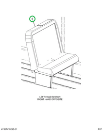 2237401C91 Seat, Left Hand Cr 39 5leg Tru
