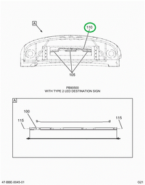 2237406C91 Harness Light, Led Sign, Desti