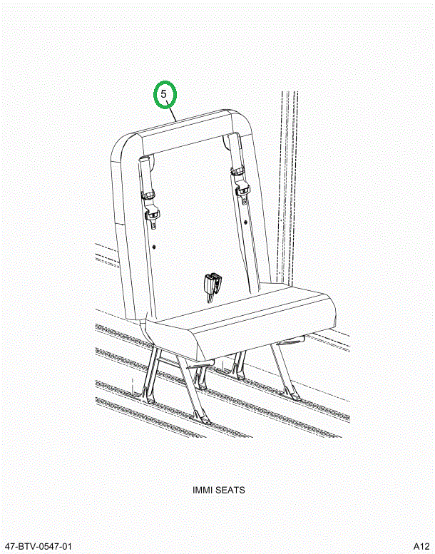 2238579C91 Seat, Left Hand, 30 Gen4 3pt 4
