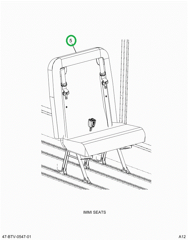 2238585C91 Seat, Left Hand, 30 Gen4 3pt 4