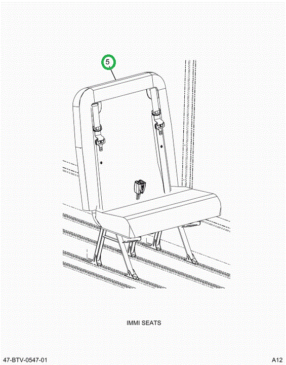 2238591C91 Seat, Left Hand, 30 Gen4 3pt 4