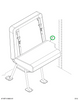 2238635C91 Seat, Automatic Flip, L 36 Gen