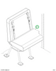 2238645C91 Seat, Automatic Flip, L 36 Gen