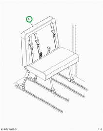 2238680C91 Seat, Left Hand, 39 Gen4 3pt 4