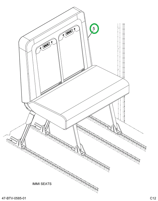 2238706C91 Seat, Left Hand, 39 Gen4 42vnl