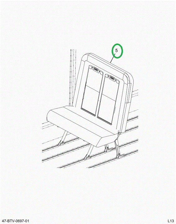 2238709C91 Seat, Right Hand, 39 Gen4 42kv