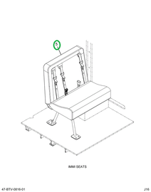 2238713C91 Seat, Left Hand, 45 Gen4 3pt 4