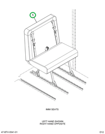 2238757C91 Seat, Left Hand, 36 Gen4 3pt 4