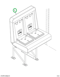 2239391C92 Seat, Left Hand, Cr 39 4leg Wa