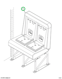 2239481C91 Seat, Right Hand, Cr 39 6leg T