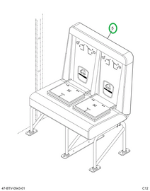 2239487C91 Seat, Right Hand, Cr 39 6leg T