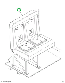2239525C92 Seat, Left Hand, Cr/ucra 39 4l