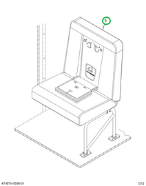 2239604C92 Seat, Right Hand, Cr 30 2leg W