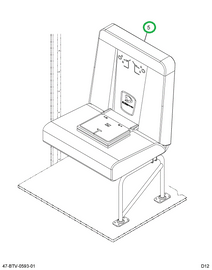 2239608C92 Seat, Right Hand, Cr 30 2leg W