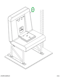 2239640C91 Seat, Left Hand, Cr 30 4leg Tr