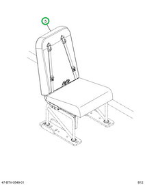 2239721C91 Seat, Left Hand, 3pt 30 4leg T