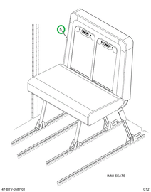 2240465C91 Seat, Right Hand, 39 Gen4 Lap