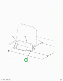 2240561C1 Panel, Modesty, 45 Inch L