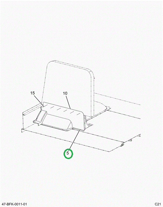 2240562C1 Panel, Modesty, 39 Inch L