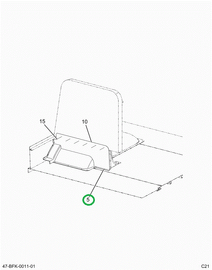 2240568C1 Panel, Modesty, 30 Inch L W/ho