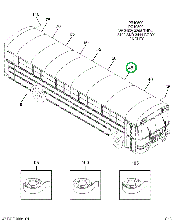 2241023C1 TOPPING, O/S , PLUS 9 SECT