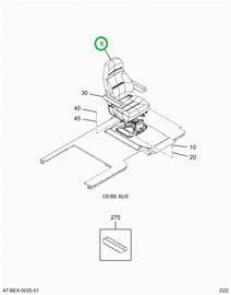 2241030C91 Seat Driver Air 42ozprev Bl W/