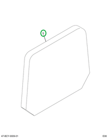 2241037C1 Upholstery, Back, 36in Hb 52oz