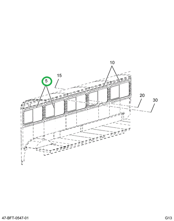 2241271C91 Window Oval K/o Assembly R 2 B