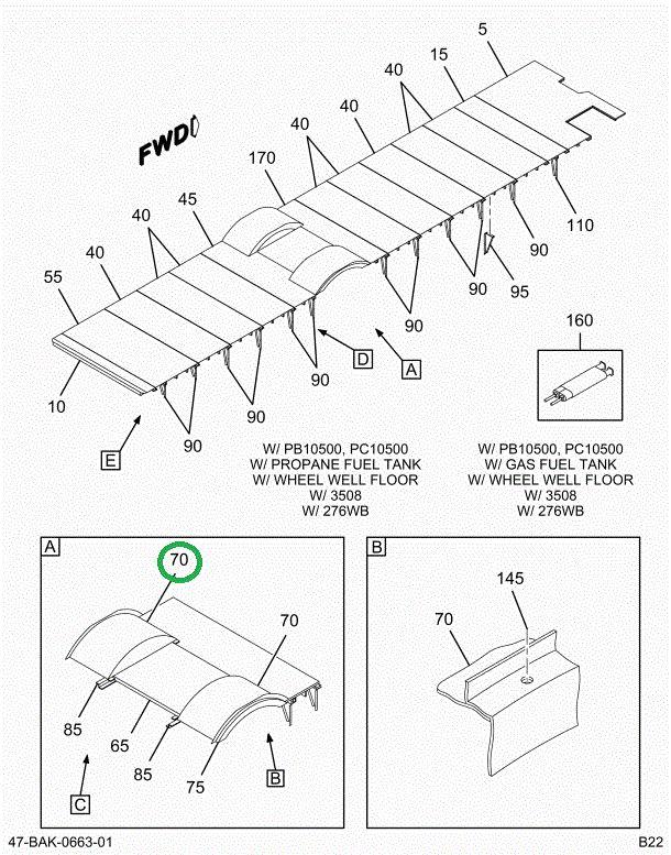 2241534C2 POCKET, WHEEL, BUS BODY , PRIM