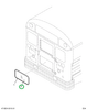 2241660C1 Glass, Door, Rear Btm, Bus, La