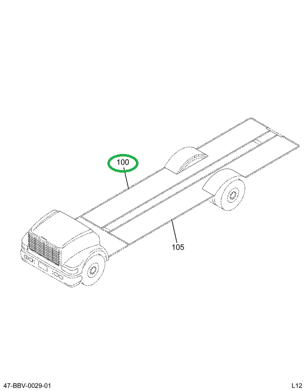 2241728C2 Mat, Floor, Bus Body, Smooth L