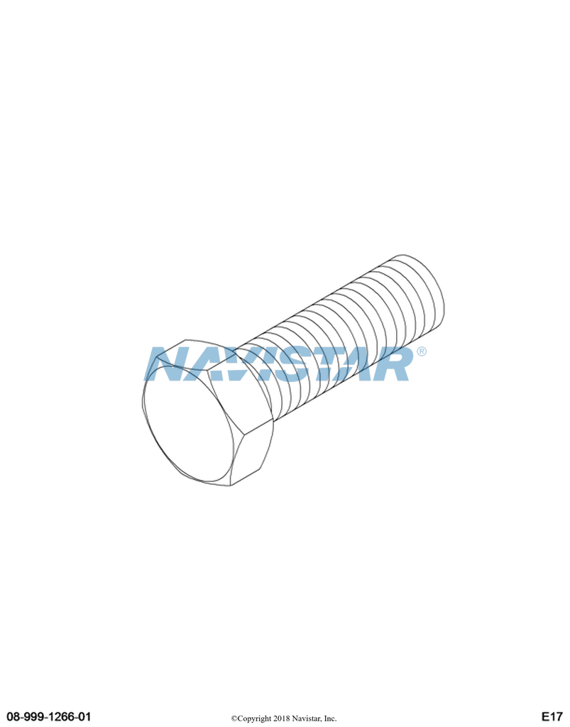 22728R1 BOLT HH 1/4-20X3/4 PLN SST 304