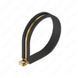 23-11357-400 CLAMP-HOSE,SGL,CUSH,4.