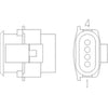 23-13149-402 CONNECTOR-PLUG,ELECTRICAL-4CAV,JPTS,BSH,