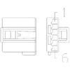23-13151-614 PLUG-6CAV,MQS,AI 1-969508-1,BK A KEY