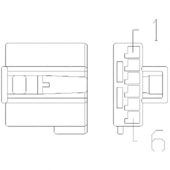 23-13151-615 PLUG-6CAV,MQS,AI 3-969508-1,BL