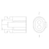 23-13152-201 PLUG-2CAV MDK3P LEA BK