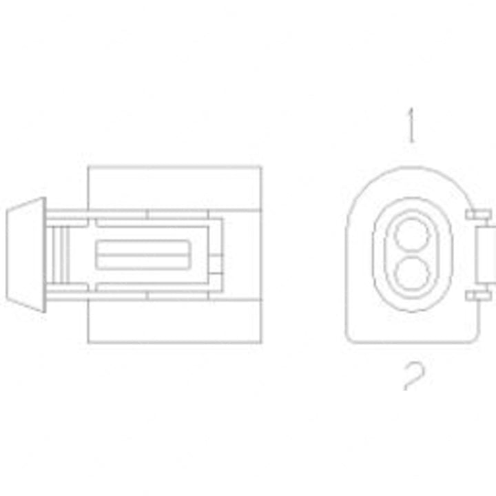 23-13152-205 CONNECTOR-PLUG,ELECTRICAL-2CAV,HRAMLK,HR