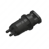 23-13152-216 RECEPTACLE-2CAV,APE-P2P,ITT,GY