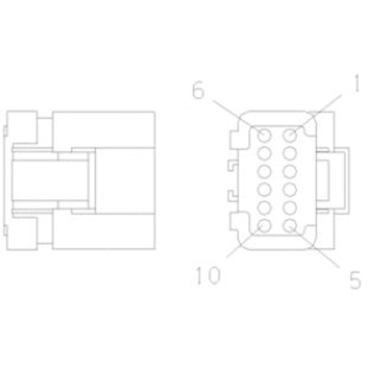 23-13153-003 PLUG-10CAV,APEX2.8S,FCI,BK